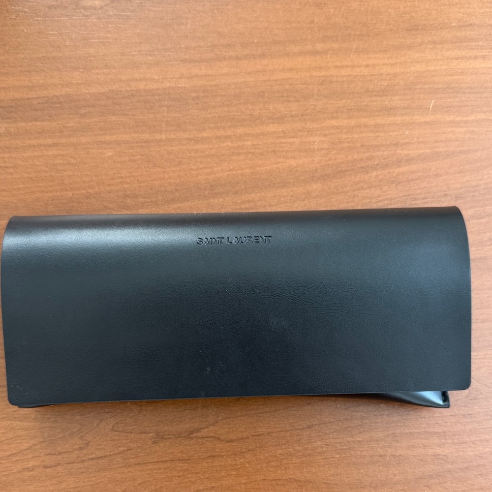 Saint Laurent Classic Black Leather Clutch